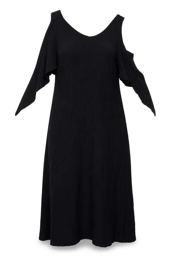 BHS Petite Black Shift Dress, Women, Size 12, Long, Viscose