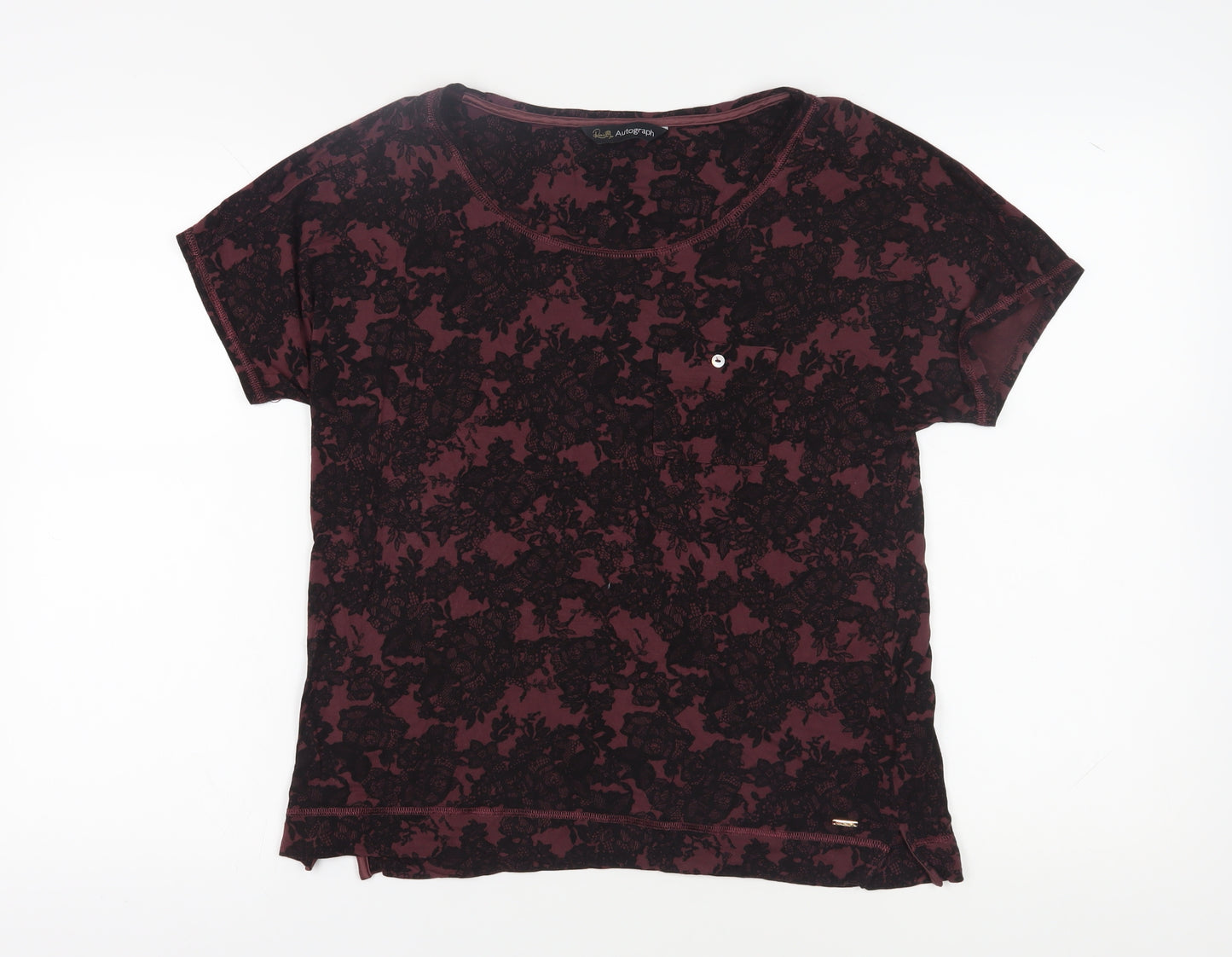 Marks and Spencer Women's Floral T-Shirt Size 12