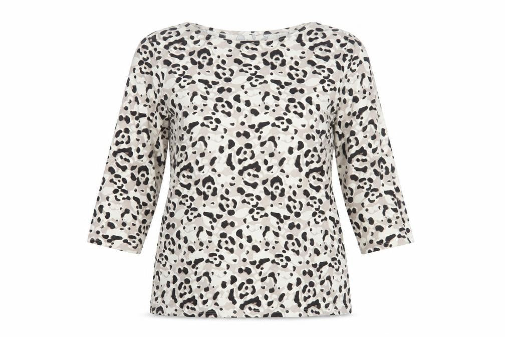 Front view of Marks & Spencer Women's Multicolour Crew Neck T-Shirt