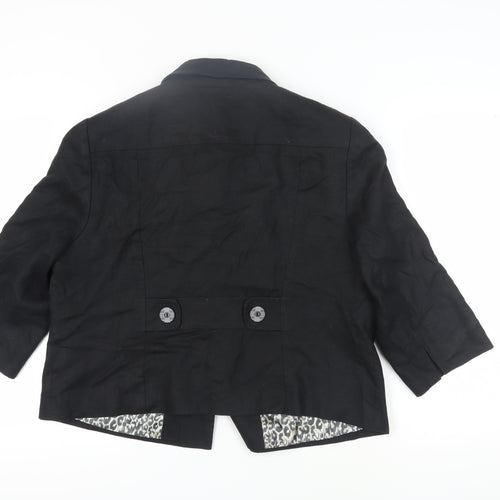 Debenhams Women's Black Cropped Blazer Size 18