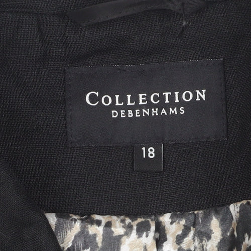 Debenhams Women's Black Cropped Blazer Size 18