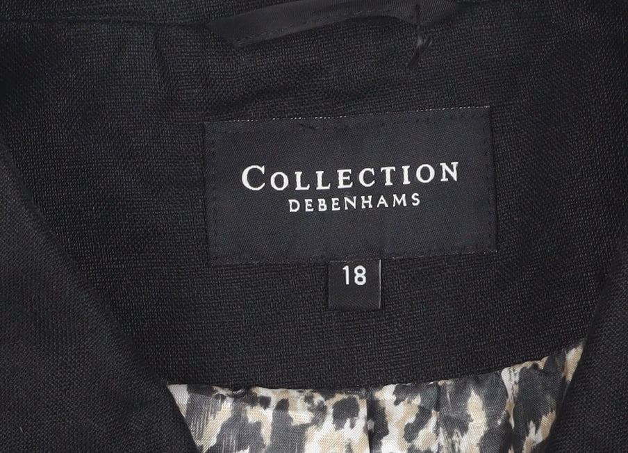 Debenhams Women's Black Cropped Blazer Size 18