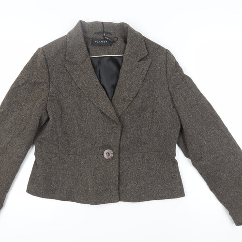 Planet Women's Brown Single-Breasted Suit Jacket