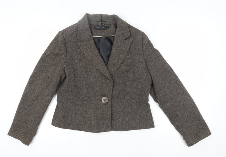Planet Women's Brown Single-Breasted Suit Jacket