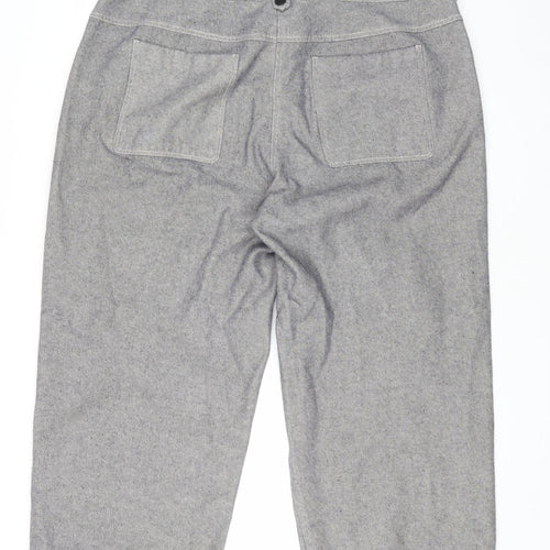 Poetry Women's Grey Cropped Trousers, Size 20, Relaxed Fit