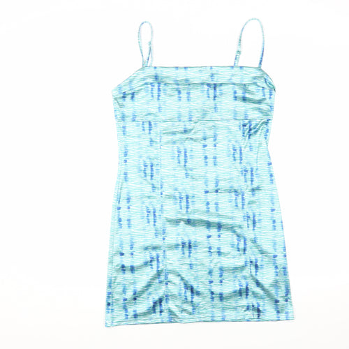 Urban Outfitters Women's Blue Tie Dye Slip Dress
