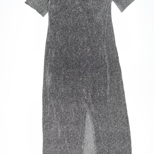 MNG Women's Silver Shift Dress XS Party