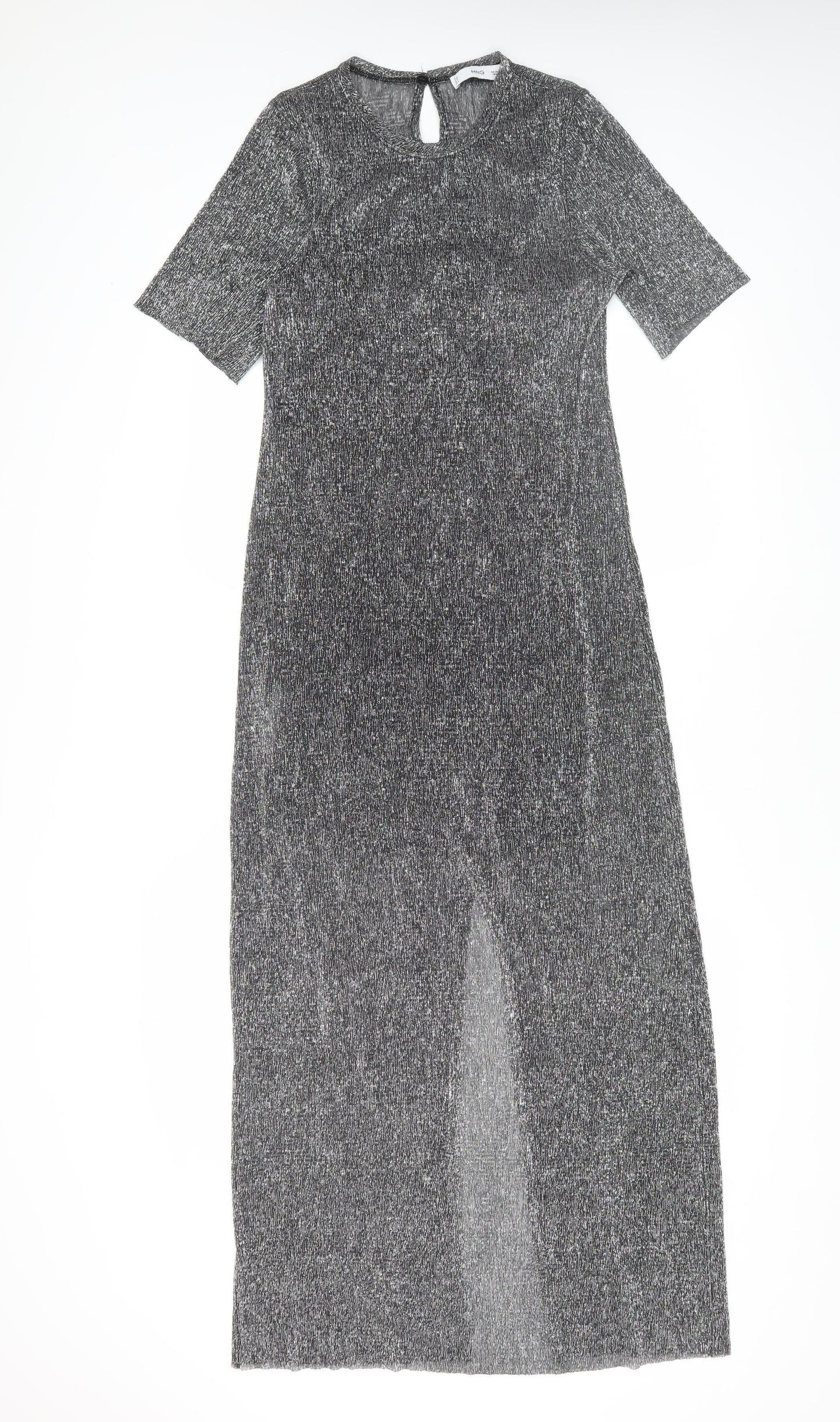 MNG Women's Silver Shift Dress XS Party