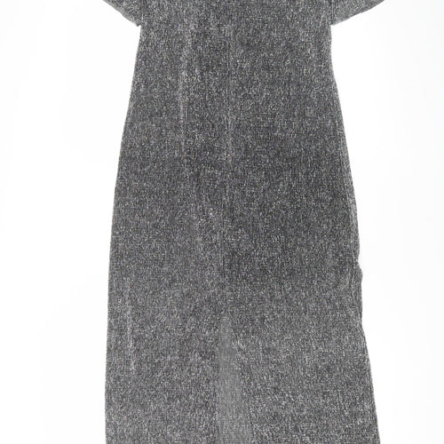 MNG Women's Silver Shift Dress XS Party