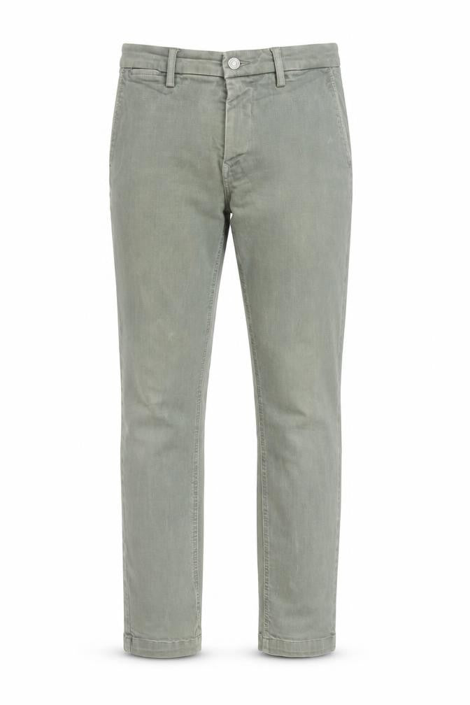 Front view of Replay Men's Green Straight Jeans, size 30