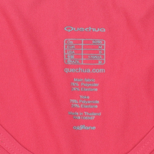 Quechua Women's Pink M Activewear T-Shirt