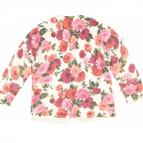 Boden Women's Multicoloured Floral Cardigan Size 12
