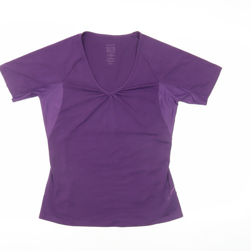 Quechua Women's Purple Short Sleeve Jersey T-Shirt