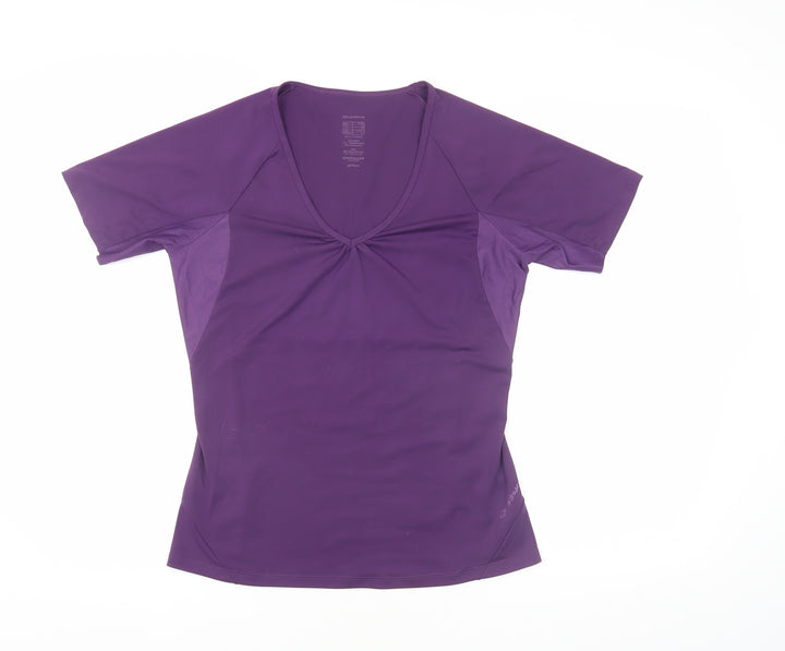 Quechua Women's Purple Short Sleeve Jersey T-Shirt