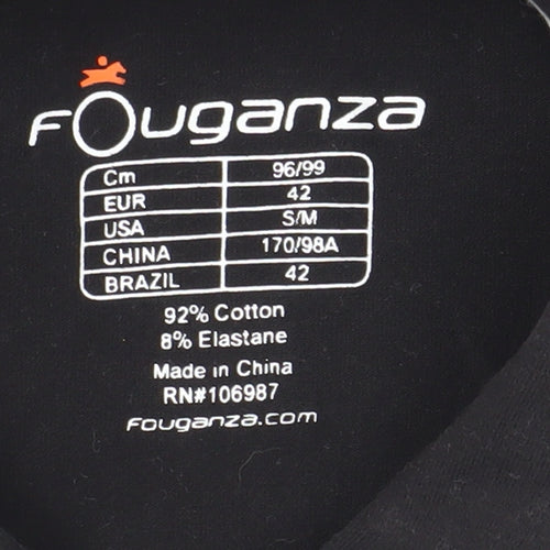 Fouganza Women's Black Polo Shirt Size 14