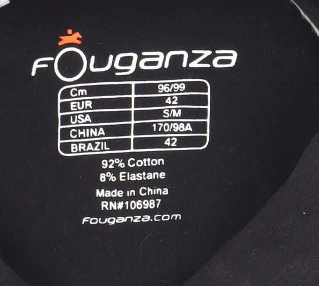 Fouganza Women's Black Polo Shirt Size 14