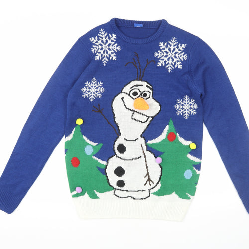 Disney Men's Blue Christmas Jumper S - Movie Theme