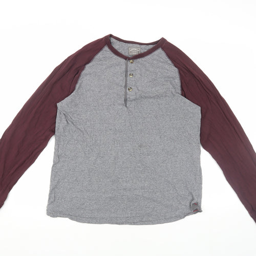 Fat Face Men's Henley Long Sleeve T-Shirt