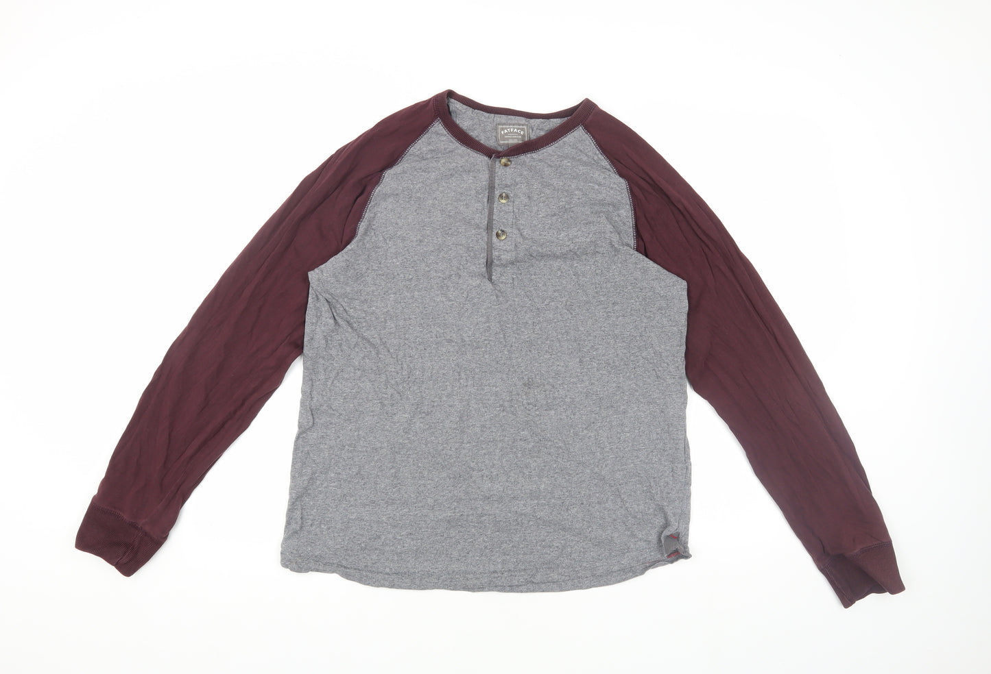 Fat Face Men's Henley Long Sleeve T-Shirt