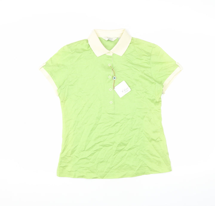 Clover by Bobby Jones Women's Green Polo, Medium
