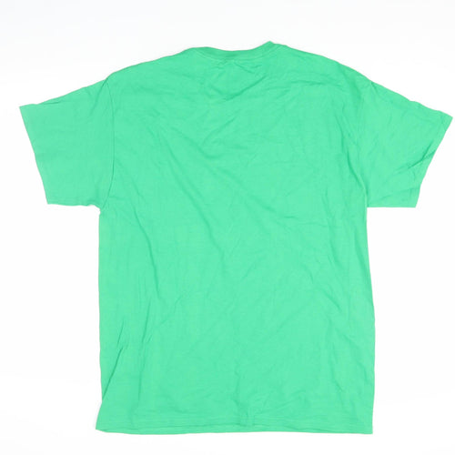 I Love NY Men's Green Graphic Print T-Shirt, L