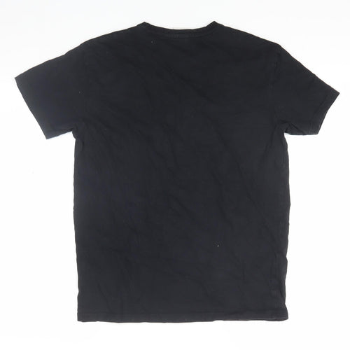 Pokémon Men's Black Pikachu Graphic Tee, Size S, Anime Style
