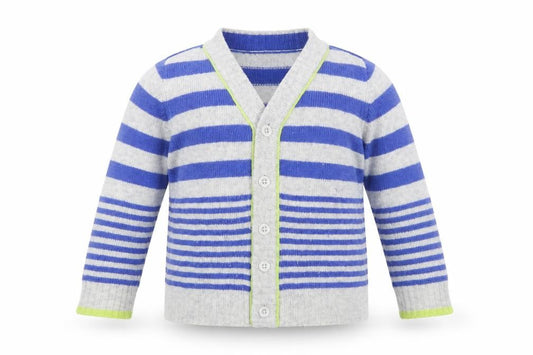 John Lewis Boys Blue Striped Cardigan 4 Years