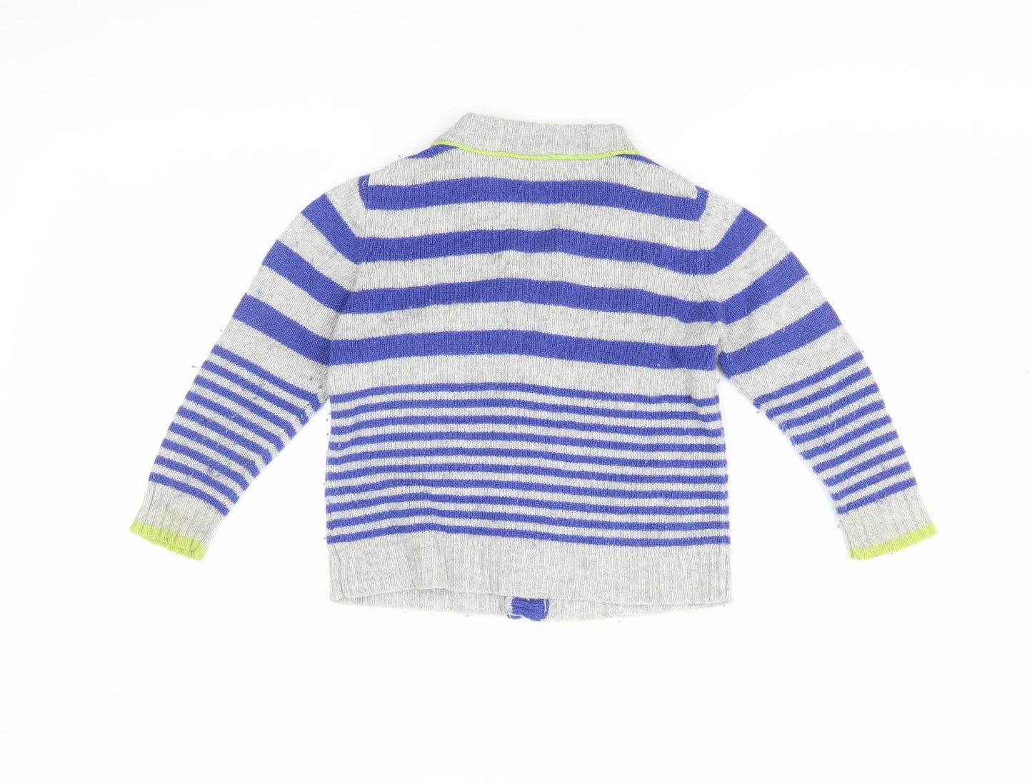 John Lewis Boys Blue Striped Cardigan 4 Years