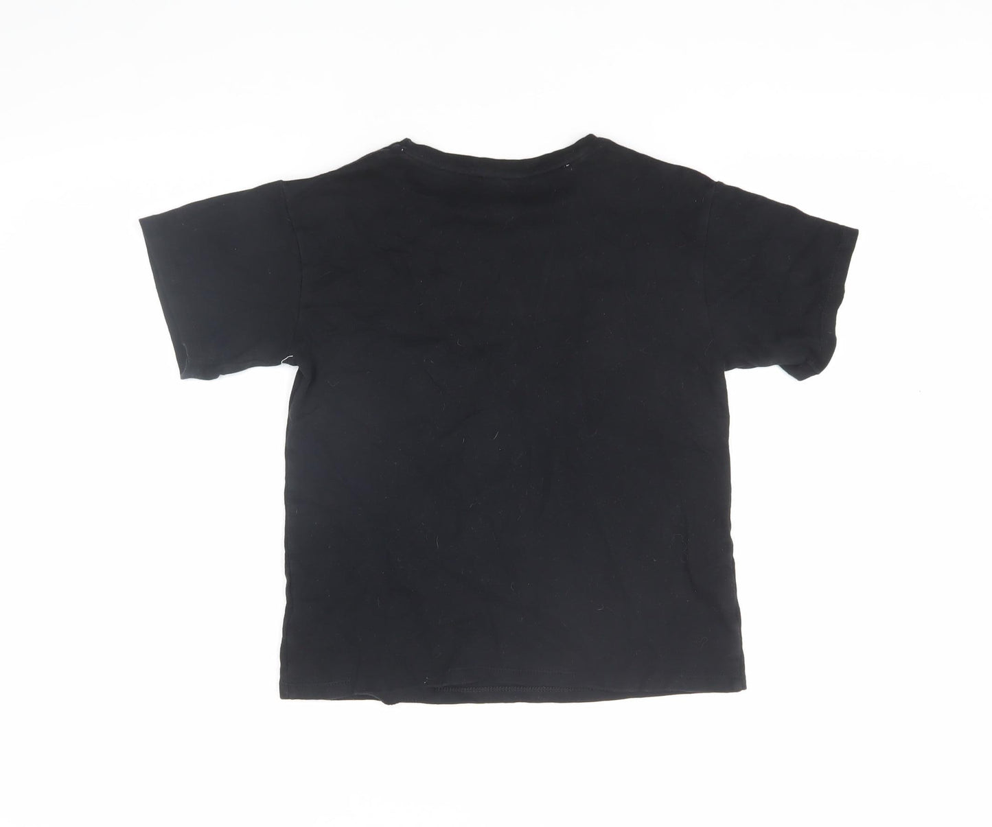 George Boys Black Star Wars T-Shirt 9-10 Years Casual Basic