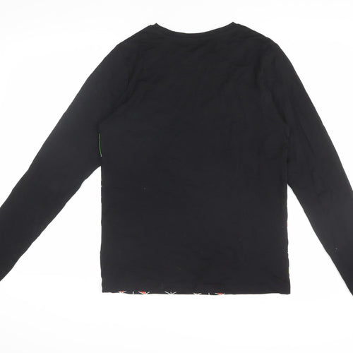 Next Boys Black Minecraft Long Sleeve T-Shirt, 15 Years