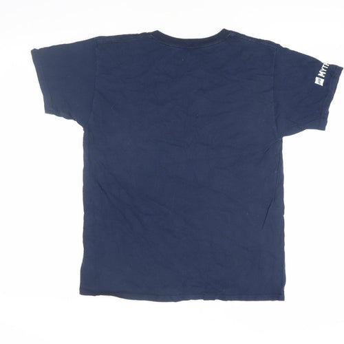 MYTHICA Boys Blue Animal Graphic Cotton T-Shirt, 9-10 Casual