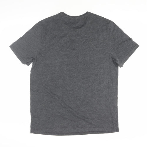 Marvel Men's Grey Deadpool Graphic T-Shirt Medium