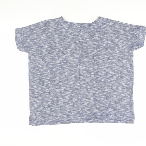 Warehouse Women's Blue T-Shirt Size 8 Basic Casual