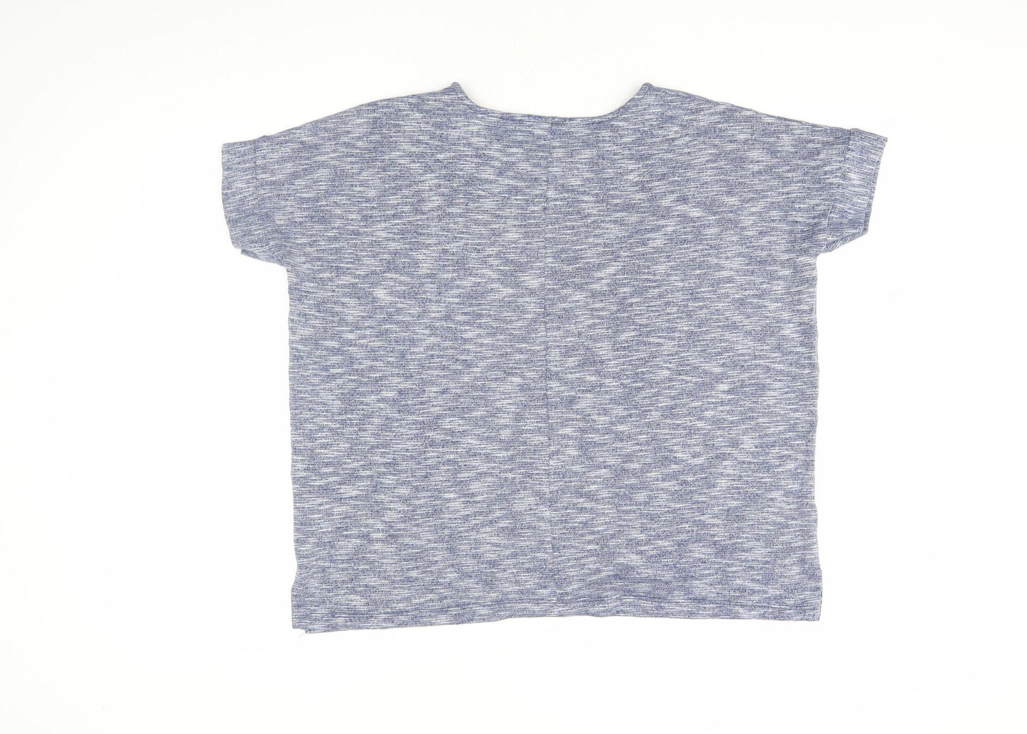 Warehouse Women's Blue T-Shirt Size 8 Basic Casual