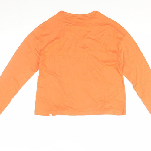 Animal Women's Orange Graphic T-Shirt Size 8