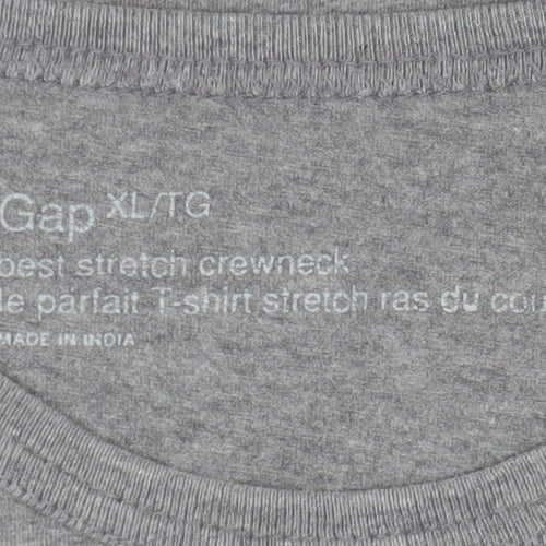 Gap Men's Grey XL Crew Neck T-Shirt, Short Sleeve