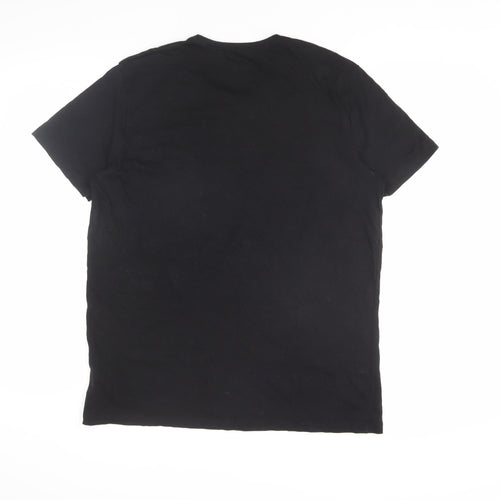 Hugo Boss Men's Black Cotton T-Shirt, Size S