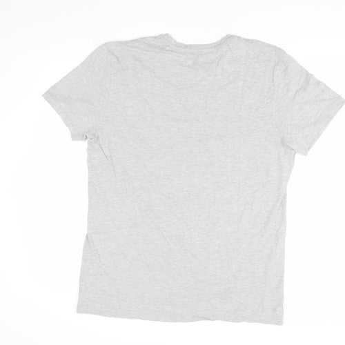 Star Wars Men's Grey T-Shirt L Christmas AT-AT