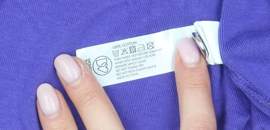 Maine New England Women Purple Polo Size 14