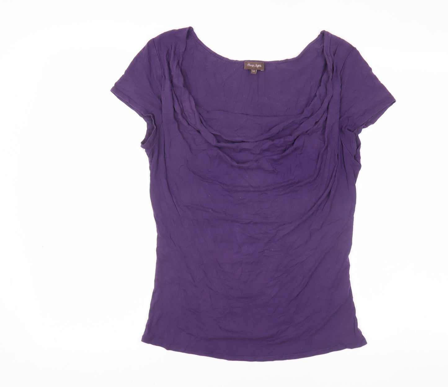 Phase Eight Women's Purple T-Shirt Size 14