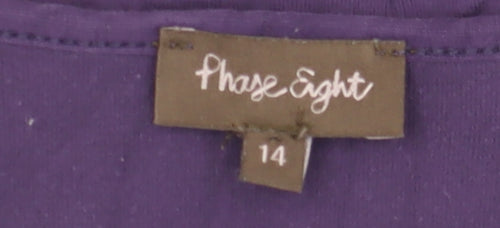 Phase Eight Women's Purple T-Shirt Size 14
