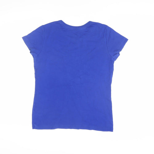 Lands' End Women's Blue XS Petite Basic T-Shirt