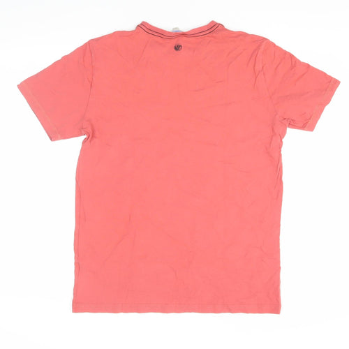 Fat Face Men's Red Graphic Short Sleeve T-Shirt, Medium