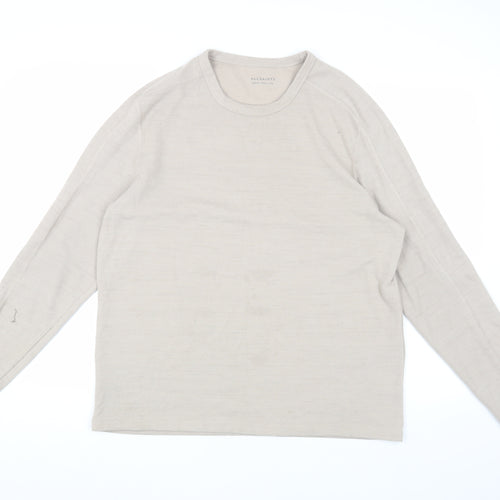 AllSaints Men's Beige Medium Long Sleeve T-Shirt