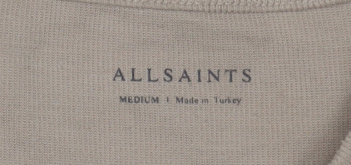 AllSaints Men's Beige Medium Long Sleeve T-Shirt
