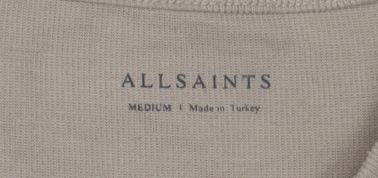 AllSaints Men's Beige Medium Long Sleeve T-Shirt
