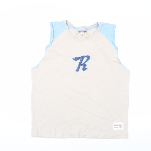 Reebok Unisex Beige Sleeveless Tank M Casual