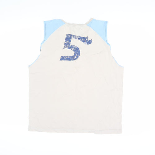 Reebok Unisex Beige Sleeveless Tank M Casual