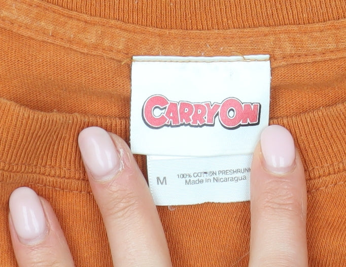 Carry On Men's Orange Movie Graphic T-Shirt M