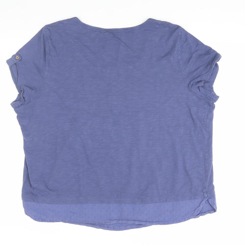 FatFace Women's Blue T-Shirt Size 20 Regular